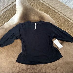 LA Relaxed 3/4 sleeve crew